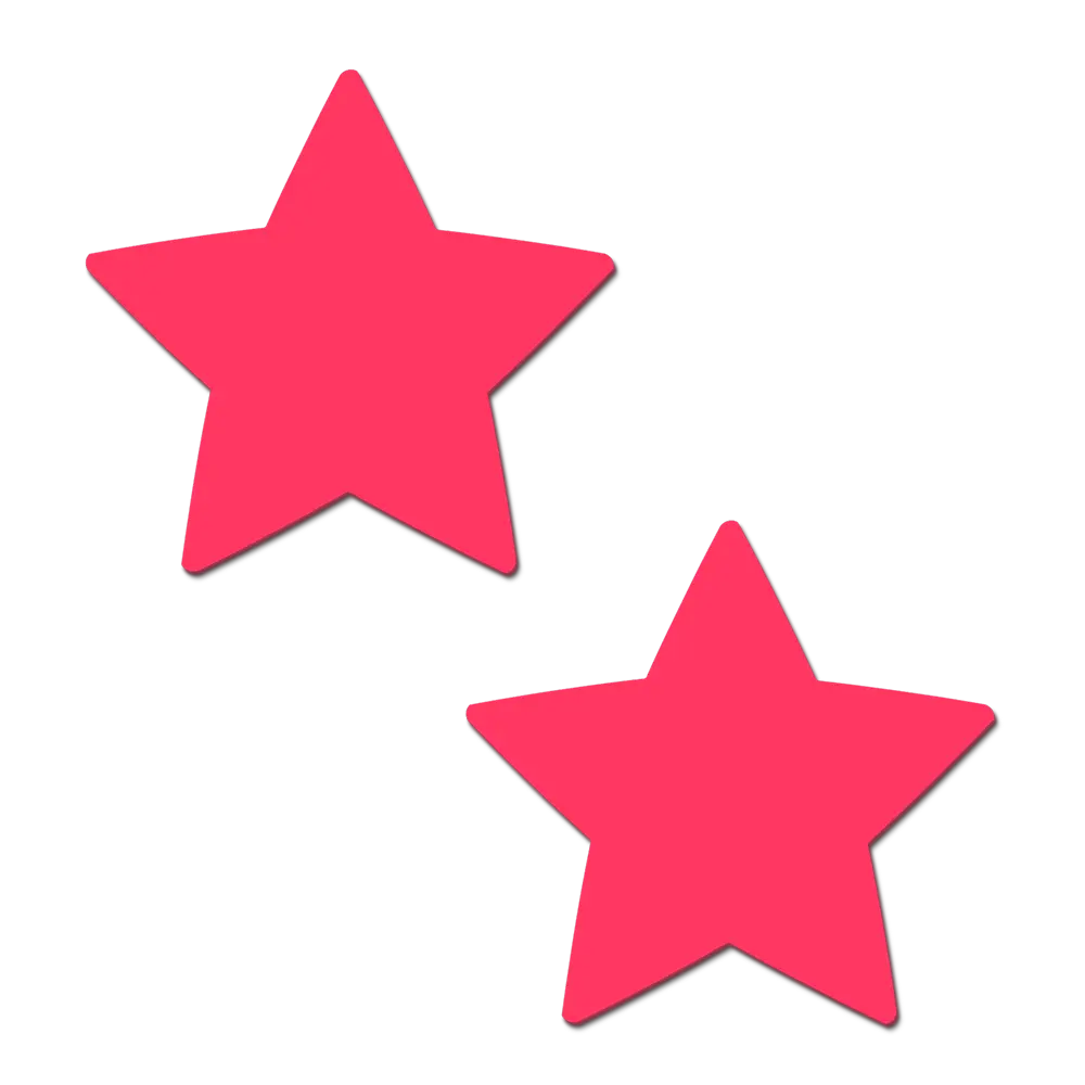 Star: Pink Pasties Glow in the Dark Star Nipple Covers by Pastease - Water Proof
