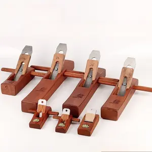 Woodworking hand push planer, high-end mahogany woodworking tool set, DIY woodworking small planer, very suitable for woodworking tasks, flat bottomed edge, used for trimming wood, multiple sizes to choose from