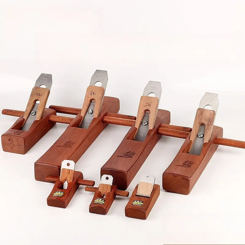 Woodworking hand push planer, high-end mahogany woodworking tool set, Hand Tools, Carpentry Tools, DIY woodworking small planer, very suitable for woodworking tasks, flat bottomed edge, used for trimming wood, multiple sizes to choose from