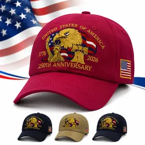 1Pc 250Th Anniversary Of The United States Baseball Cap – Featuring A Bald Eagle, National Flag, And Statue Of Liberty. Perfect For National Day And Everyday Wear, It’s A Must-Have For Patriots