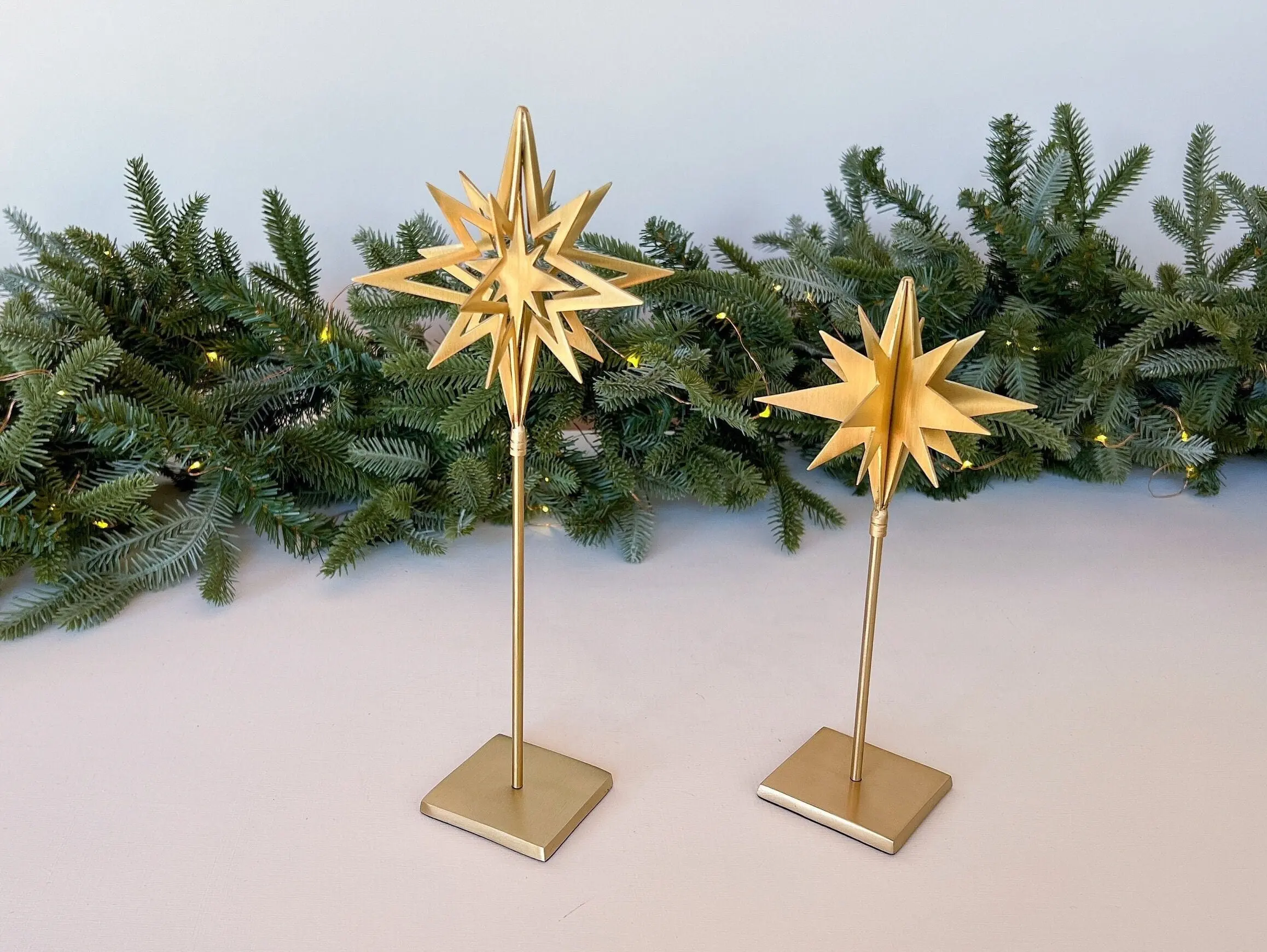 Brass Star Christmas Decor | Unique Holiday Decoration, Home Gift, Gold Minimalist Accent, Elegant Holiday Decor, Star of Bethlehem