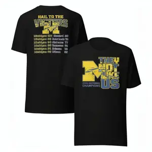 Michigan Wolverines 2026 National Champions T-Shirt | Go Blue Hail Victors Tee
