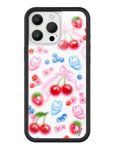 Wildflower Cases - Sweet Cherries, Limited Edition iPhone Case | Accessories Durable Protection Raised Signature Fruit Neon Bright Trendy
