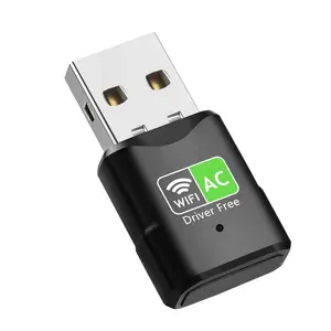 Ac600 usb wifi adapter dual band 2.4Ghz/5ghz for Desktop Pc Laptop, Mini wireless Network Receiver Compatible with Windows 11/10/8/7/Xp/Vista.