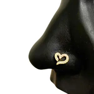 STATEMENT GOLD | Open Heart 2.0 Nose Stud