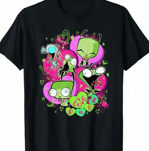Invader Zim Valentine's Day Gir I Love Doom Poster T-Shirt Z