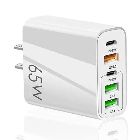5-Port USB C Fast Charger Block, PD 20W QC3.0 USB C Wall Charger Brick, Multiport Type C Charging Plug for iPhone, Pad Mini/Pro, GalaxyS23, Mobile Phone Charger