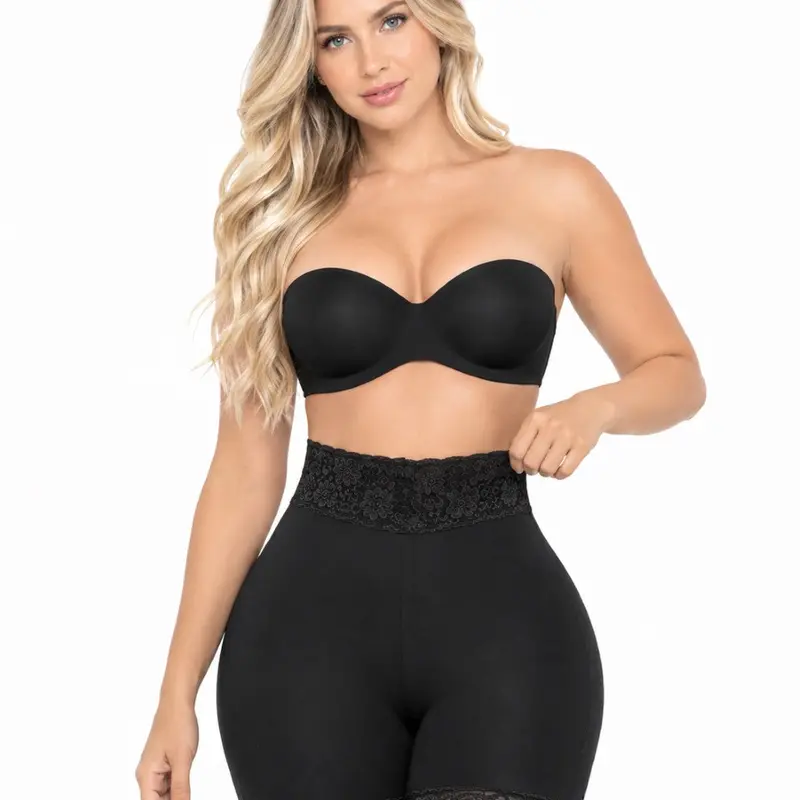 Veromilan I Short parís I Alto transparente Seamless Compression Shorts for Women – High Waist