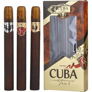 Cuba Variety Set-3 Piece Trio I With Cuba Gold & Vip & Royal And All Are Edt Spray 1.17 Oz For Men