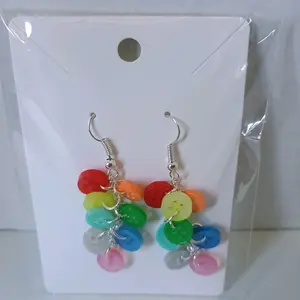 Button Earrings - Assorted colors and styles