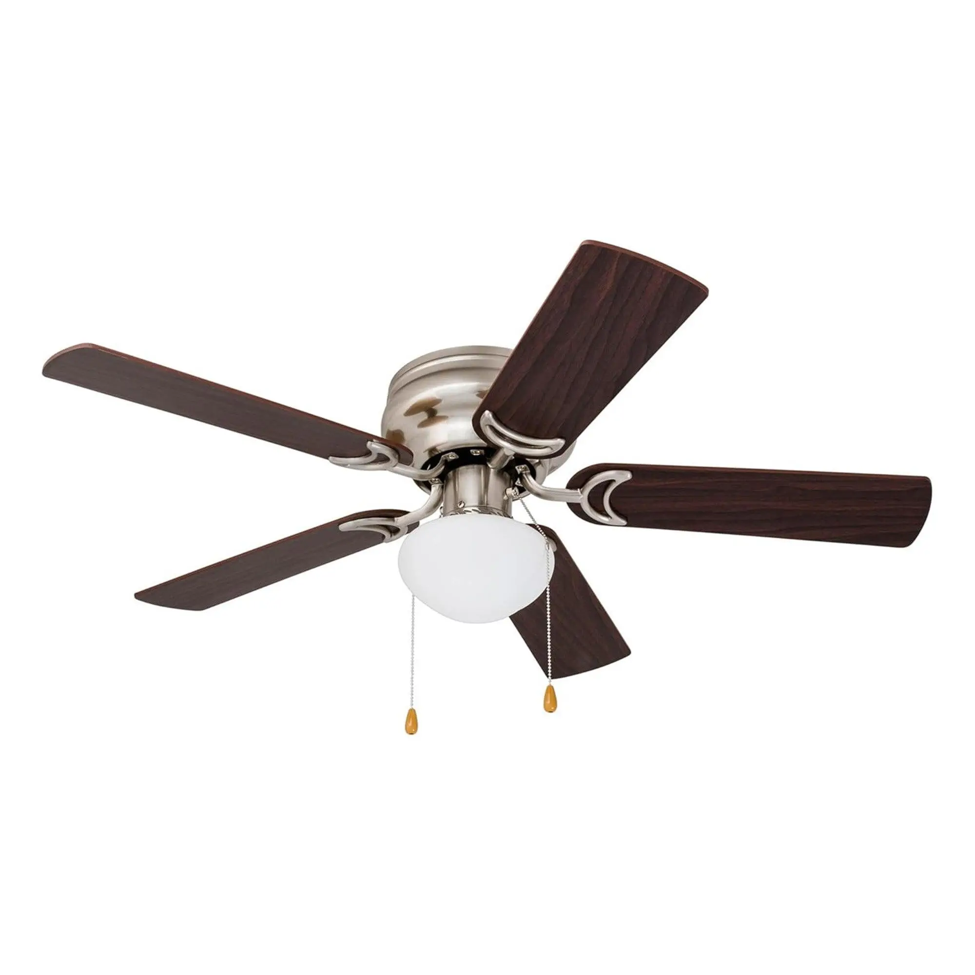 Prominence Home Alvina 42" Flush Mount Ceiling Fan with Light, Brushed Nickel Prominence Home Alvina 42" Flush Mount Ceiling Fan with Light, Brushed Nickel