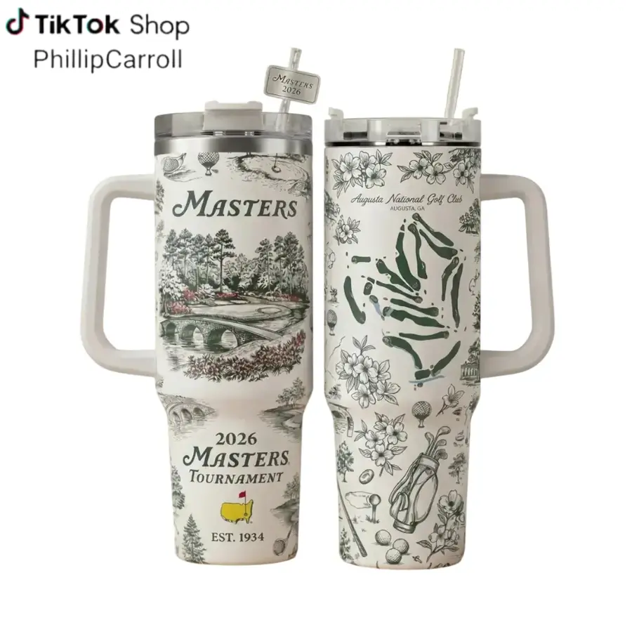 Masters Tournament Golf 2026 Tumbler 40oz 30oz with Handle