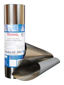 York 5994066 12 in. x 240 in. Silver Stainless Steel Roll Flashing