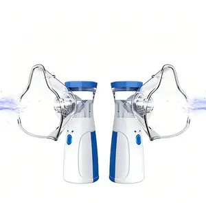 2PCS Portable Handheld Humidifier, Rechargeable Smart Mist Humidifier with Auto Cleaning & Dual Spray Modes, Ultra Quiet 25dB Personal Humidifier for Home Travel Adult Kids Respiratory Care