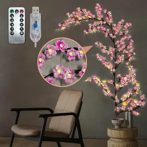 Tree Design LED String Light, USB Powered 1.8m LED String Light with Remote Control, Decorative Light for Home Party Wedding Festival