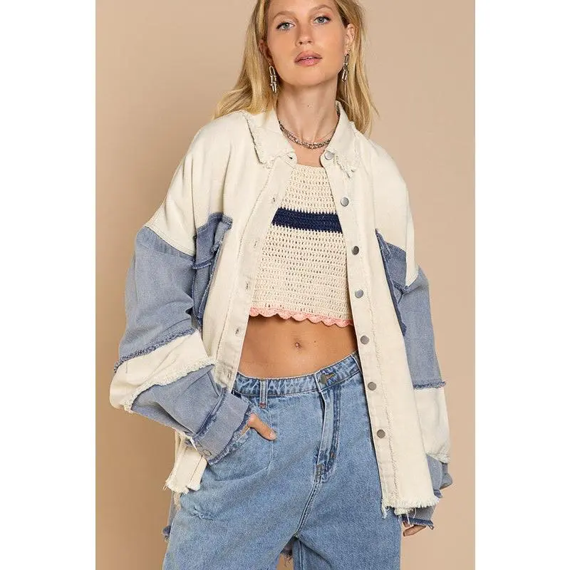 Colorblock Oversized Jacket