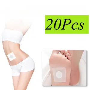 Mugwort Belly ,20Pcs/40Pcs Natural Wormwood Essence and 20Pcs Belly Sticker, Moxa Hot Moxibustion Navel Wormwood Sticker body care patch