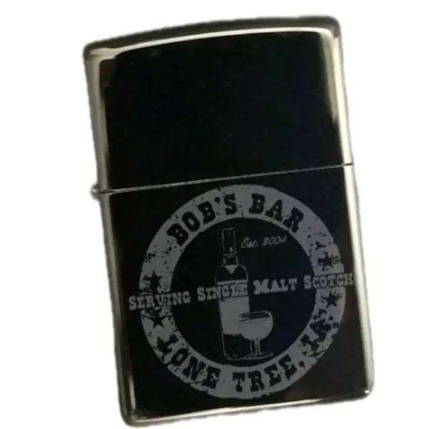 Zippo Ebony Black Custom Engraved Lighter 24756 - Personalized Gift with Shiny Finish & Windproof Flame - Unique One of a Kind Present