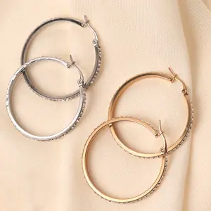 Rhinestone Hoop Earrings Rhinestone Hoop Earrings