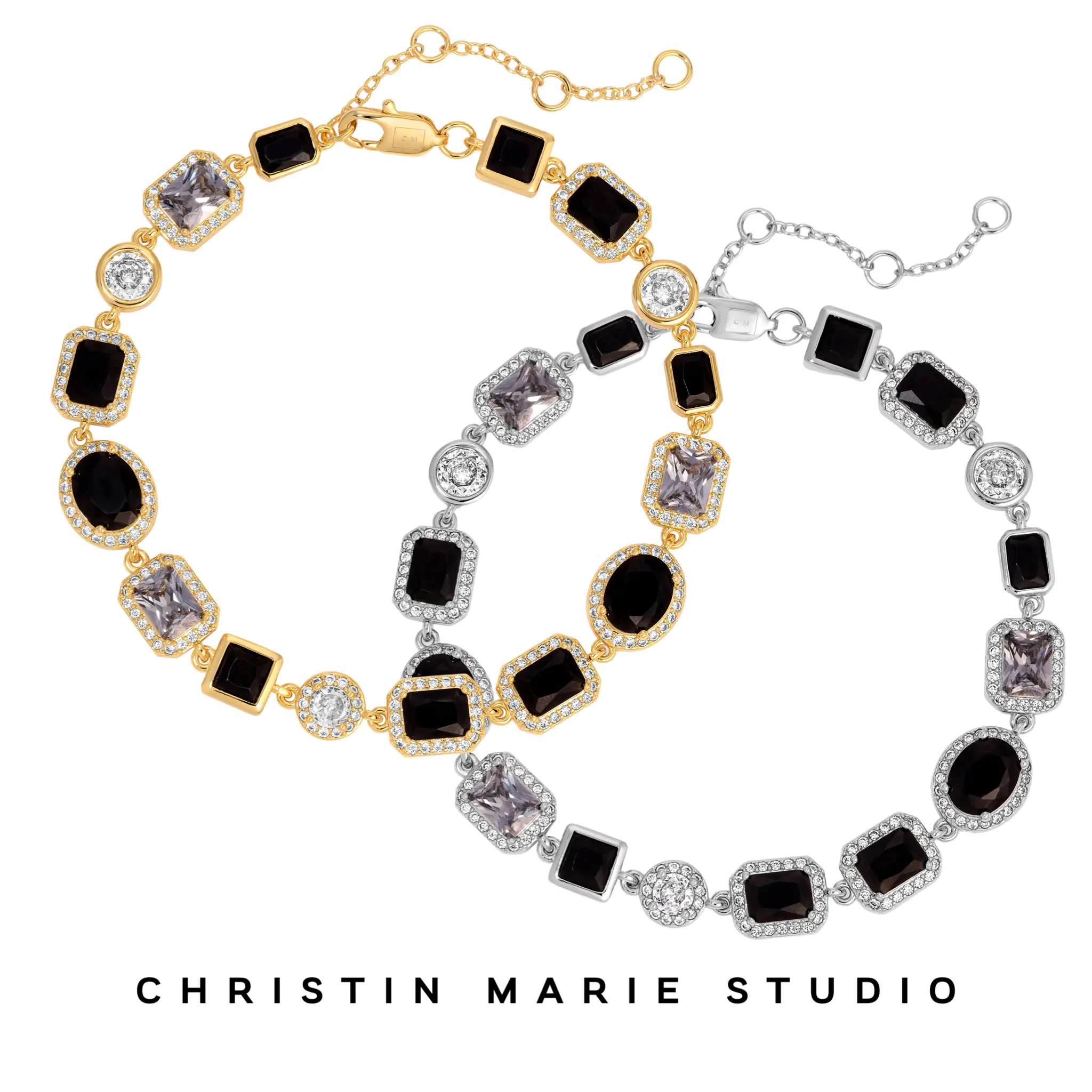 Onyx (Black) Solstice Gemstone Anklet