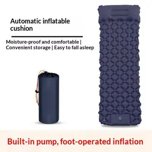 Connectable Camping Sleeping Pad - Built-in Pump Inflatable Air Mattress, Portable Compact Tent Sleeping Mat for Single or Double Setup, Hiking & Glamping Essentials