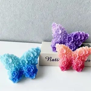 1pc 3D Butterfly Silicone Mold | Floral Design, Suitable for Candles, Resin, Plaster, Epoxy Resin, Holiday Decorations, Desktop Ornaments, Jewelry Casting, Home Decorations, Ideal for Valentine'S Day and Mother'S Day Gifts, Handmade Crafts