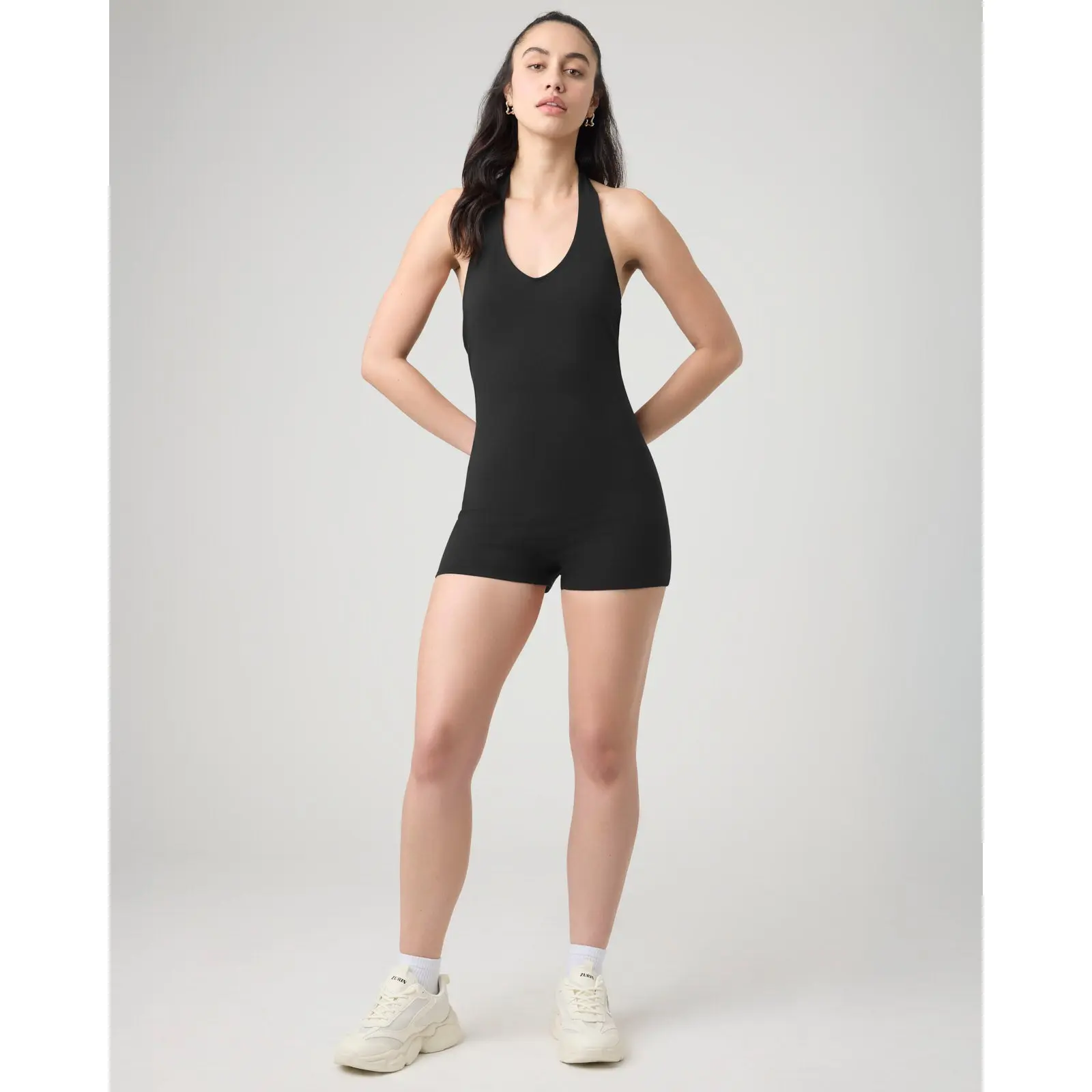 Gym Later Halter Romper