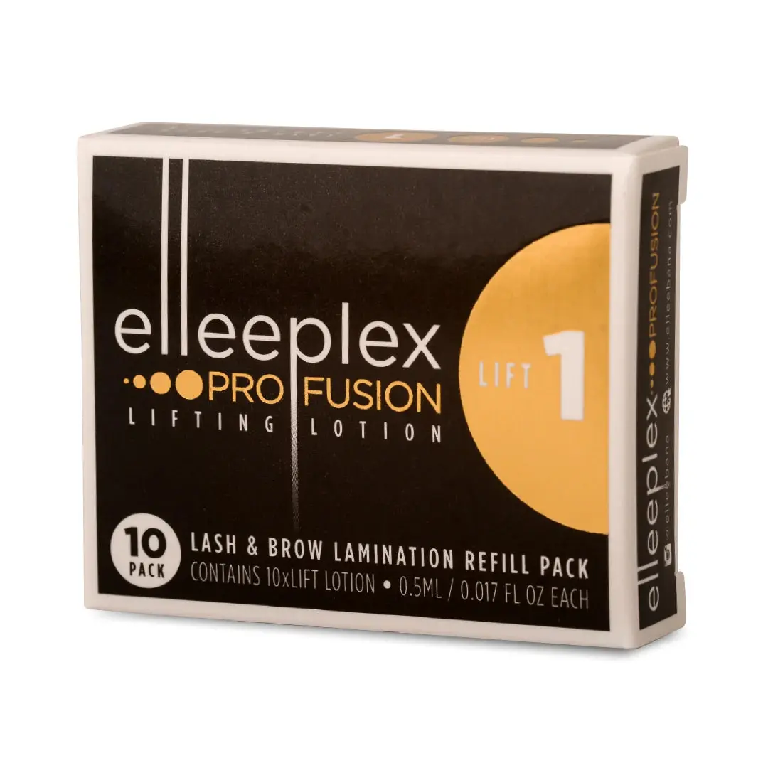 Elleeplex Profusion Lash and Brow Lamination 10-Pack Kit - Professional Lash and Brow Treatment, Step 1 Lift Solution, Facial Masks, Profusion System