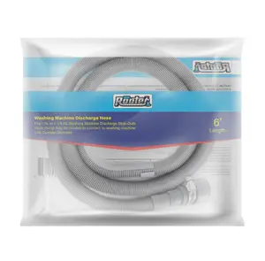 Dr. Rooter 6 ft, New Corrugated Plastic Discharge Hose for Washing Machine
