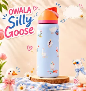 Owala UO Exclusive Silly Goose 32oz FreeSip Water Bottle, Leakproof Insulated Stainless Steel Bottle