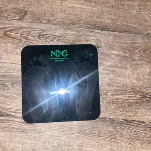 OVUTEK Bathroom Scale for Body Weight, Highly Accurate Digital Weighing Machine for People, Upgraded Batteries Included, Compact Size, LED Display, High Standards Sturdy Tempered Glass, 400lb, Pink