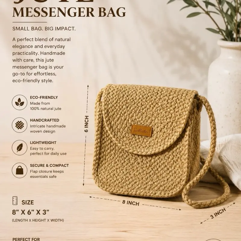 Naturegren messenger bag