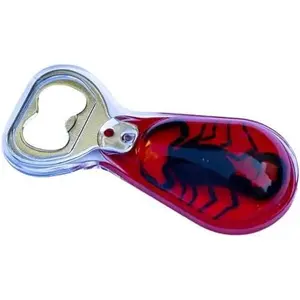 Black Scorpion Red Bottle Opener