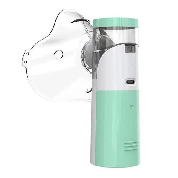2PCS Portable Handheld Nebulizer with Mesh Spacer Machine & Accessories for Adult & Kid Handheld Electric Atomizer for Home Travel USB Power Cord Facial Hydration No Battery Included