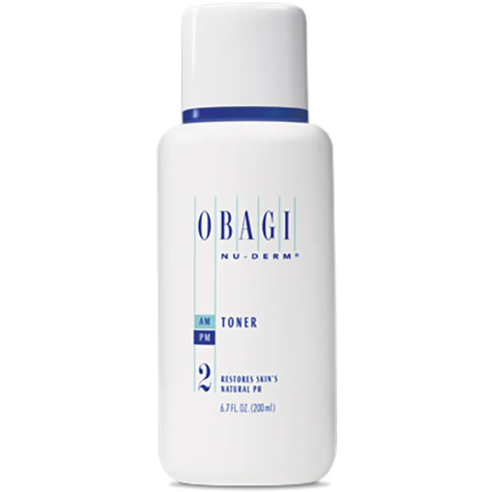 Obagi Nu-Derm AM/PM Toner #2 - 200g Alcohol-Free Daily Skincare Liquid, pH Balancer, Gentle Soothing Moisturizer, Hydrating Non-Drying Cleanser, Pore-Tight Formula, Skin Restorer, Cleansing, for Adult All Skin Types, 24-Month Shelf Life, Single Item