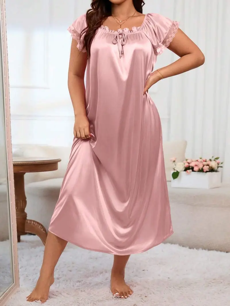 plus size long dress pajamas for women - TikTok Shop