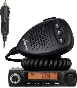 Mini Small CB Radio LT-198 Compact Design with External Speaker Jack VOX Function Easy to Read LCD Display Compatible with 12-24V Voltage
