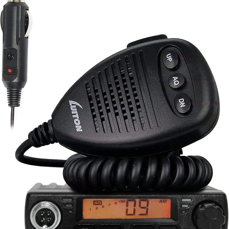 LUITON Portable Handheld Metal CB Radio LT-198 - Audio Emergency Ham Radio, 40 Channels, 18km Range, Mini Compact Walkie Talkie with Box, Space-Saving Design, External Speaker Jack, VOX Hands-Free, Easy-Read LCD, Waterproof, 12-24V Compatible, Emergency R