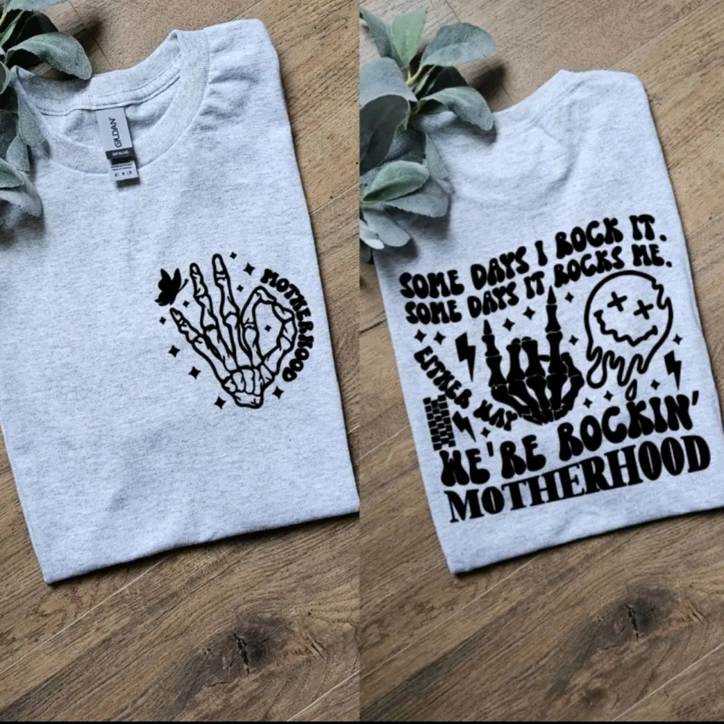 cute somedays i rock it somedays it rocks me popular motherhood mama momlife tee