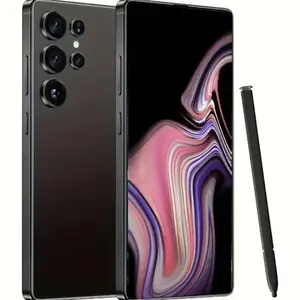 S25 Ultra Unlocked Smartphone - 8GB RAM + 256GB Storage, 17.27cm FHD+ Display, 13MP Front & 50MP Rear Camera, 6800mAh Battery, Dual SIM, GPS, Built-in Stylus, Earphones, Case & Screen Protector Included, Type-C Charging, Ideal Gift for Holi