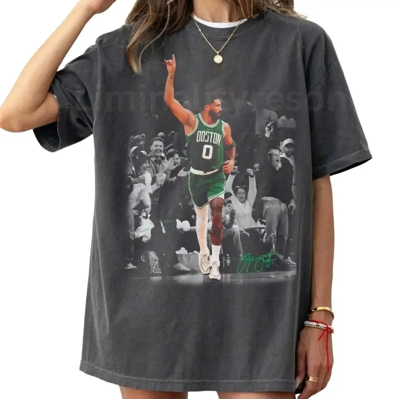 Vintage 90s Jayson Tatum Basketball Shirt, Game Day Fan Gift, Cotton