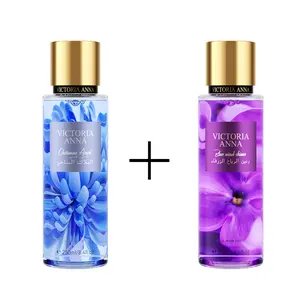 Victoria Anna-2 bottles 250 ml perfume long-lasting floral and fruity fragrance body spray perfume retention suitable for daily use, dating and birthday gifts