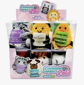 Emotional Support Pals – Handmade Crochet Encouragement Plushies - SUNFLOWER