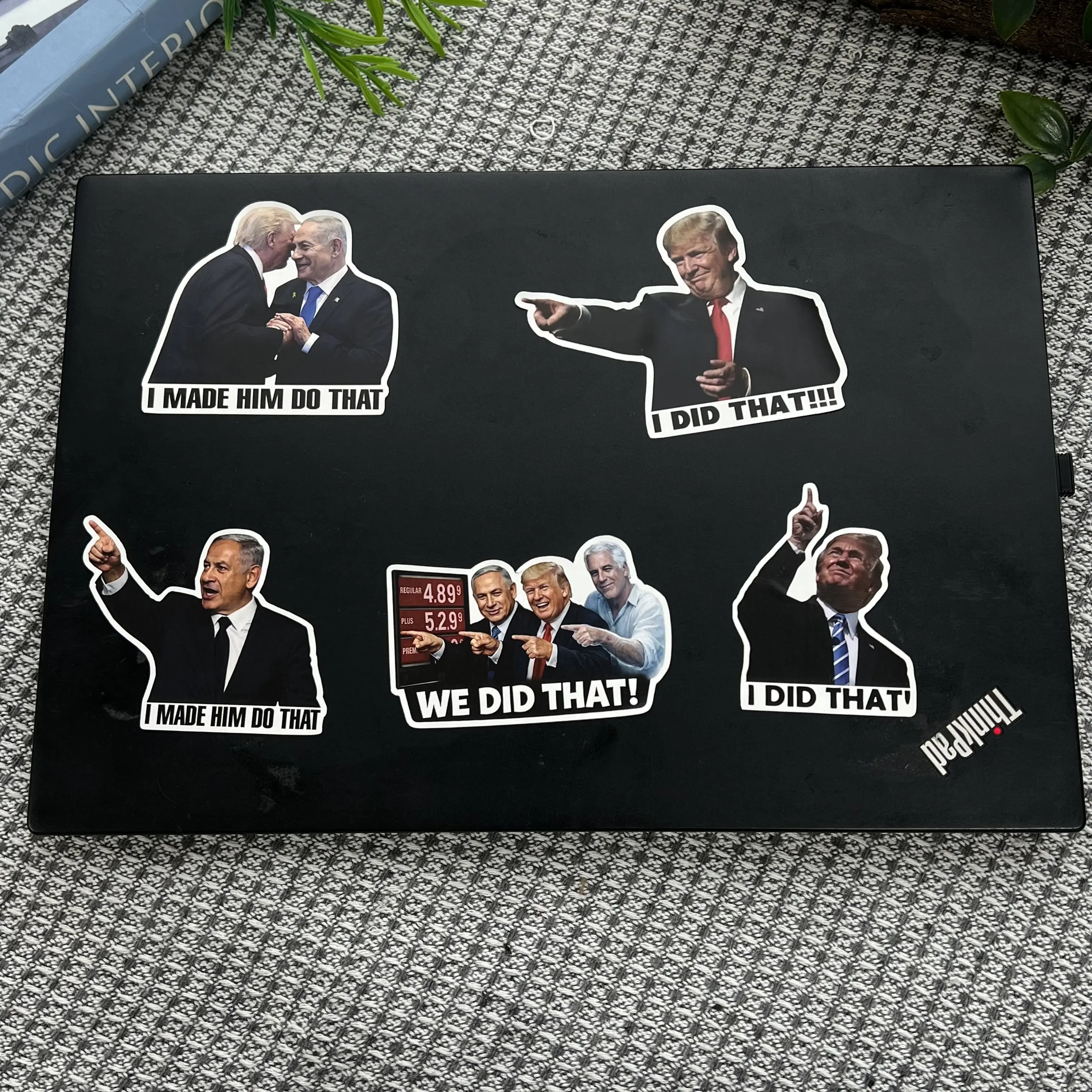 I Did That Trp Sticker, I Made Him To Do That Stickers, Trp I Did That Looking At Ecliiiipse, Meme Sticker Anti Fasciiist Anti Raciiiist Sticker
