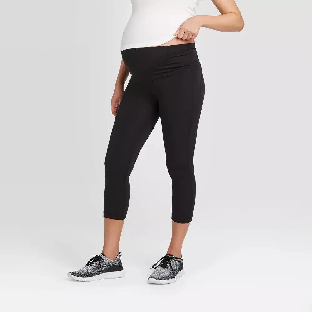 Over Belly Active Capri Maternity Pants - Isabel Maternity by Ingrid & Isabel S
