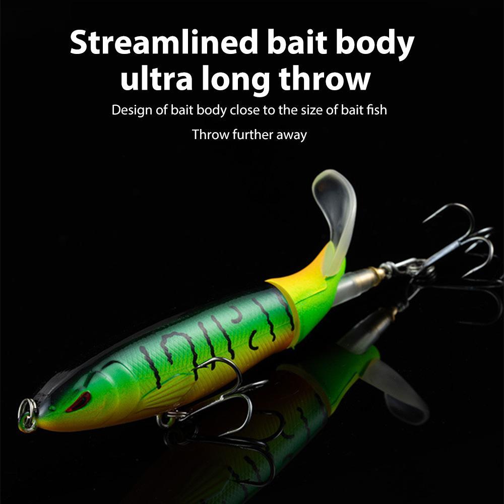 EXCROCK Fishing Lure Kit - Multi Species Fish Attractant Set, Equipped with Pre-Fitted Sturdy Hooks, Classic Styles Realistic Whopper Plopper, Swimbaits, Crankbaits, 5-Pack or 10-Pack Outdoor Fishing Accessories, Fish Attractants