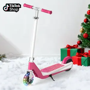 【Holiday Haul】I-K1 Electric Scooter for Kids Aged 6-10, 150W Motor, 2-Speed Adjustable, Magnetic Safe Charging, Colorful Flashing Wheels & Deck Lights, UL2272 Certified