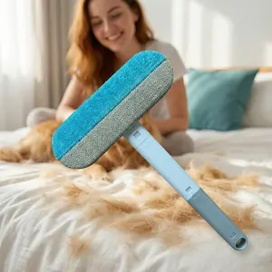 Pet Multi-Functional Brush Hair Remover, Cat Dog Fur Cleaner, Carpet Sofa Bed De-Shedding Tool, Efficient Pet Grooming Accessory