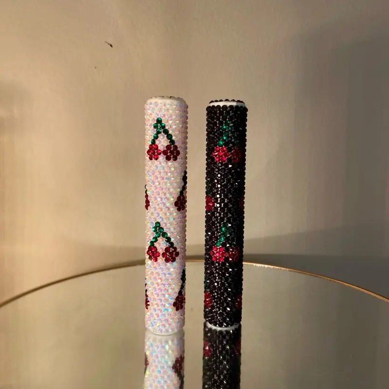 Rhinestone Tubes Cherry Print