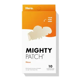 Hero Mighty Patch Nose Pimple Patches, Large Hydrocolloid Pore Strips, 10 CT